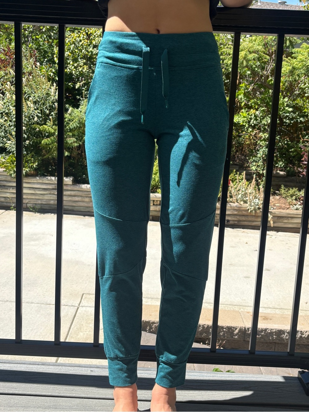 Asics Teal Drawstring Jogger Pants